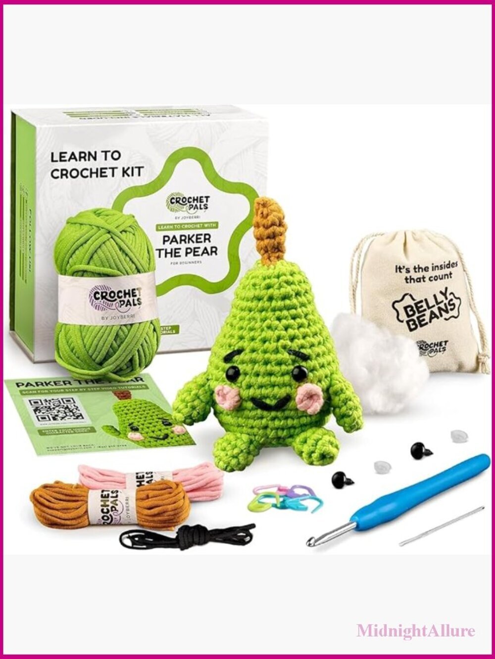Learn to Crochet Kit for Adults - Amigurumi Animal with Video Tutorials, All